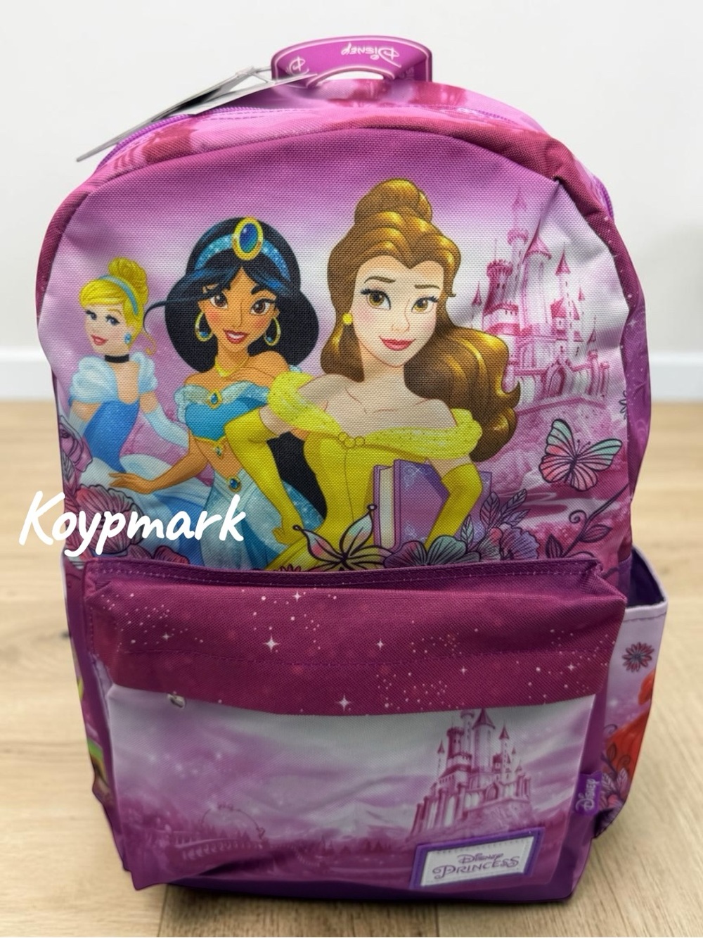 Disney Princess Cinderella Jasmine Belle Large School Backpack 17 Inches - New